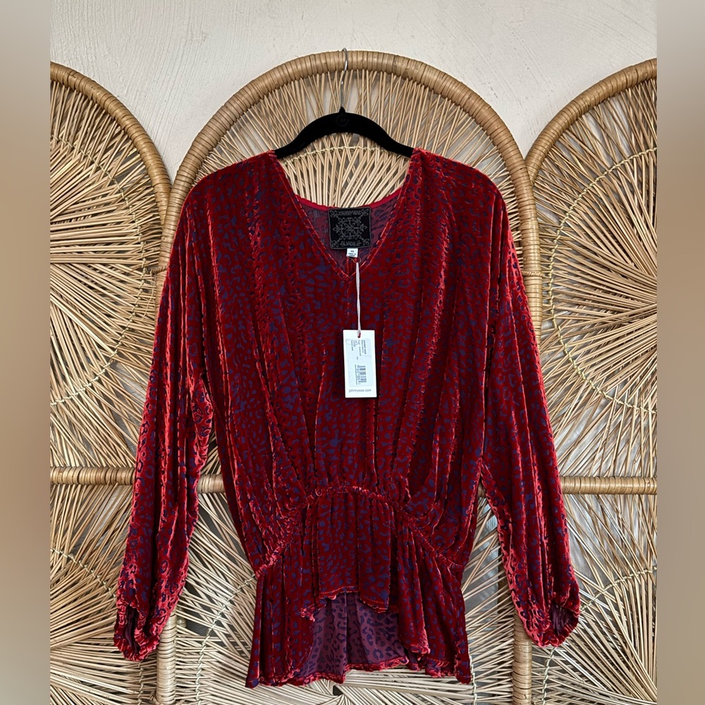 Johnny Was Chaka Peplum Blouse